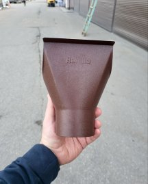 Воронка желоба водостока Ranilla 125/90 мм матовый