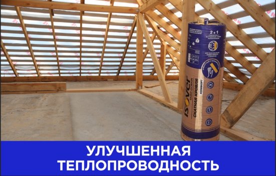 Утеплитель и пароизоляция Изовер Скатная Кровля Комфорт 150х1220х4000 мм