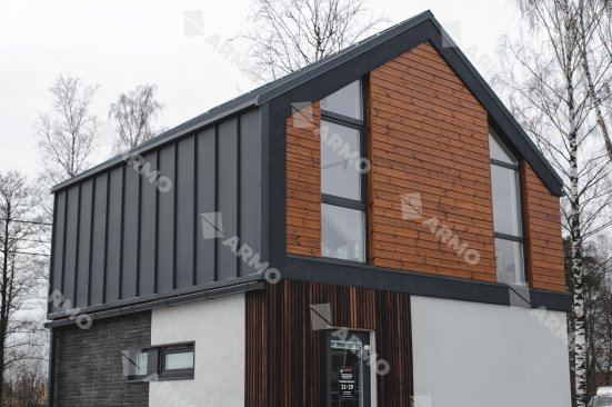 Двойной стоячий фальц ARMO Rooftop Бархат Zn180