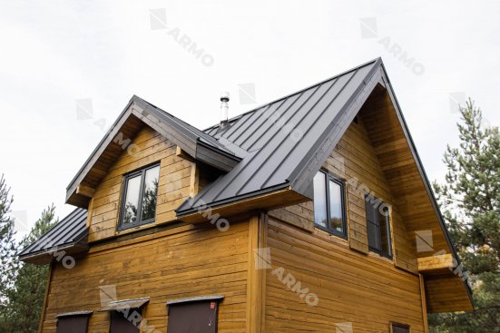 Двойной стоячий фальц ARMO Rooftop Бархат Zn275