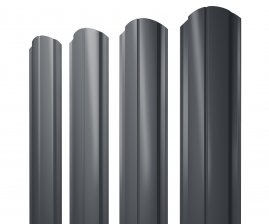 Штакетник Grand Line ​Slim полукруглый Фигурный Полиэстер 0,5 мм