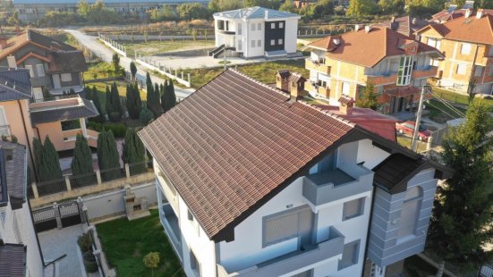 Керамическая черепица Mladost Континентал ЛЮКС коричневый