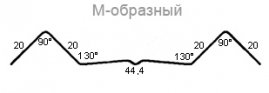 Штакетник Grand Line П/М-образный Фигурный Полиэстер - double