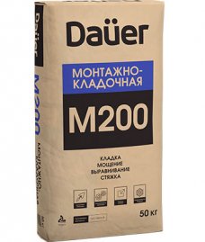 Смесь цементно-песчаная Dauer М200 монтажно-кладочная