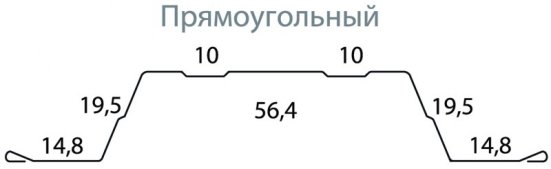 Штакетник Grand Line Прямоугольный Фигурный Полиэстер 0,5 мм