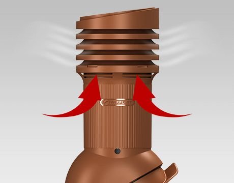 Вентиляционный выход Wirplast WiroVent EVO Е34(изолированный) 