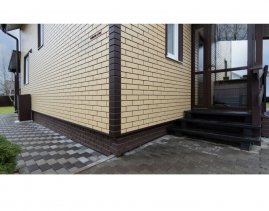 Фасадные панели Grand Line Клинкерный кирпич Design Plus ваниль с темно-бежевым швом