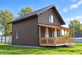 Фасадные панели Grand Line Клинкерный Кирпич Design Plus кофе с темно-бежевым швом