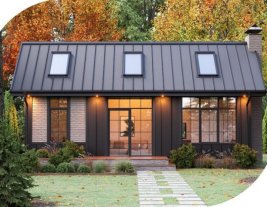 Фальцевые панели AQUACLICK Профиль Бриз Rooftop Бархат PE