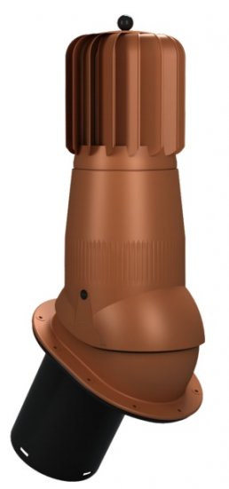 Вентвыход Роторный WiroVent EVO T02-PP неизолированный для готовой гибкой битумной кровли
