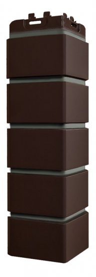Угол Grand Line клинкерный кирпич Design со швом RAL 7006
