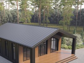 Фальцевые панели AQUACLICK Профиль Силуэт-2 Rooftop Бархат PE