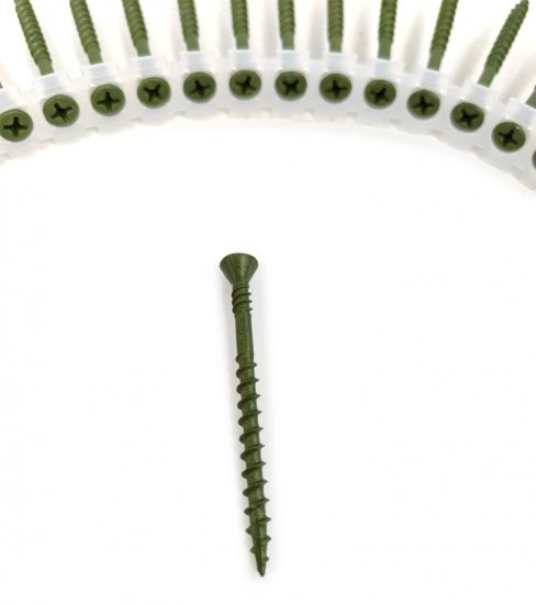 Ленточные саморезы H&amp;H PH2 4.2x55mm (Ruspert Green, дерево-дерево 1000 шт)