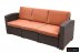 Комплект мебели Rattan Premium 5 венге-оранжевый