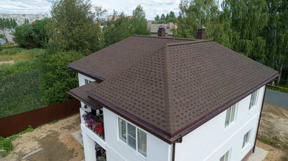 Гибкая черепица Shinglas Ранчо Коричневый