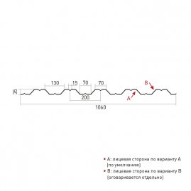 Профнастил НС35 Стинержи Graphite45
