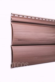 Сайдинг Tecos Natural wood effect Блок-Хаус двойной Канадский дуб