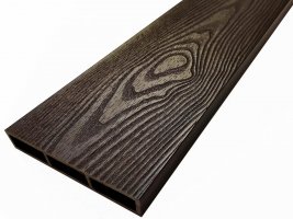Доска NauticPrime EstheticWood 3D из ДПК для грядок низкая Венге