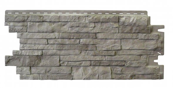 Фасадные панели Nailite Природный камень Stacked Stone Серый сланец