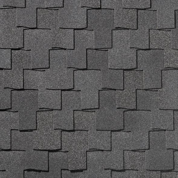 Гибкая черепица Quiet tile Bohho Антрацитово серый