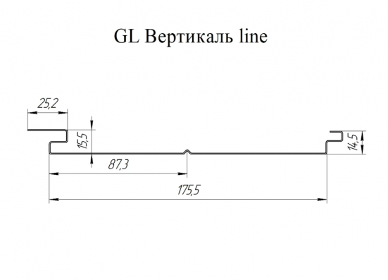 Софит металлический Grand Line Вертикаль PurPro