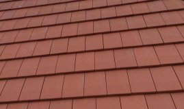 Керамическая черепица Rongguan Flat киноварь