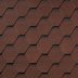 Гибкая черепица Quiet tile Shadow Карминно-красный