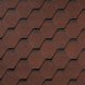 Гибкая черепица Quiet tile Shadow Карминно-красный