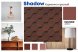 Гибкая черепица Quiet tile Shadow Карминно-красный