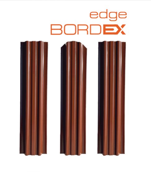 Штакетник SteelX полукруглый Bordex edge SteelArt
