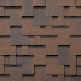 Гибкая черепица Quiet tile Gallery Латунная медь