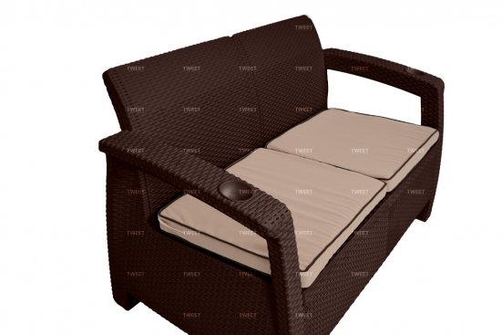 Уличная мебель диван двухместный TWEET Sofa 2 Seаt