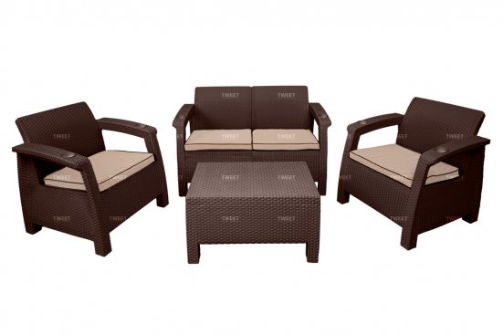 Уличная мебель диван двухместный TWEET Sofa 2 Seаt