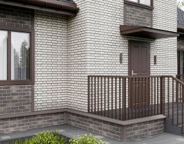 Фасадная плитка Технониколь Hauberk Цокольный кирпич Перуанский 