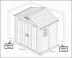 Пластиковый сарай Keter Factor 8х6