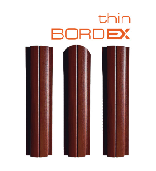 Штакетник SteelX полукруглый Bordex thin полиэстер