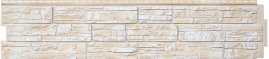 Фасадные панели Grand Line Я-фасад Крымский сланец Classic слоновая кость