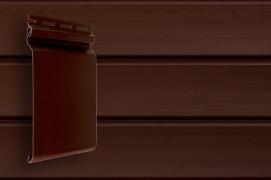 Сайдинг Grand Line Natural-Брус S7 Акрил темный дуб