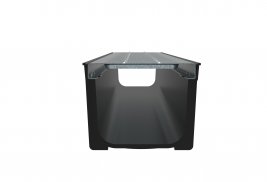 Лоток Steelot пластиковый SteePlain DN100 H100 с решеткой стальной