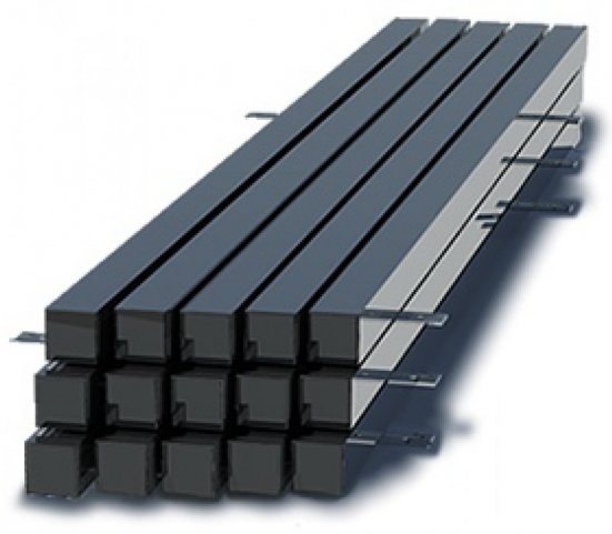 Столбы для забора профильный 60х40 мм